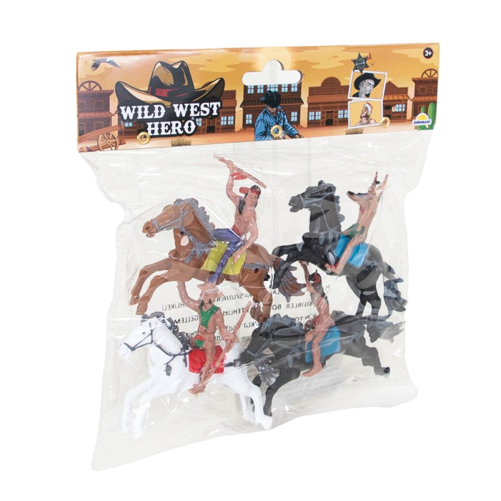 Комплект каубойски фигурки и кон, Wild West Hero