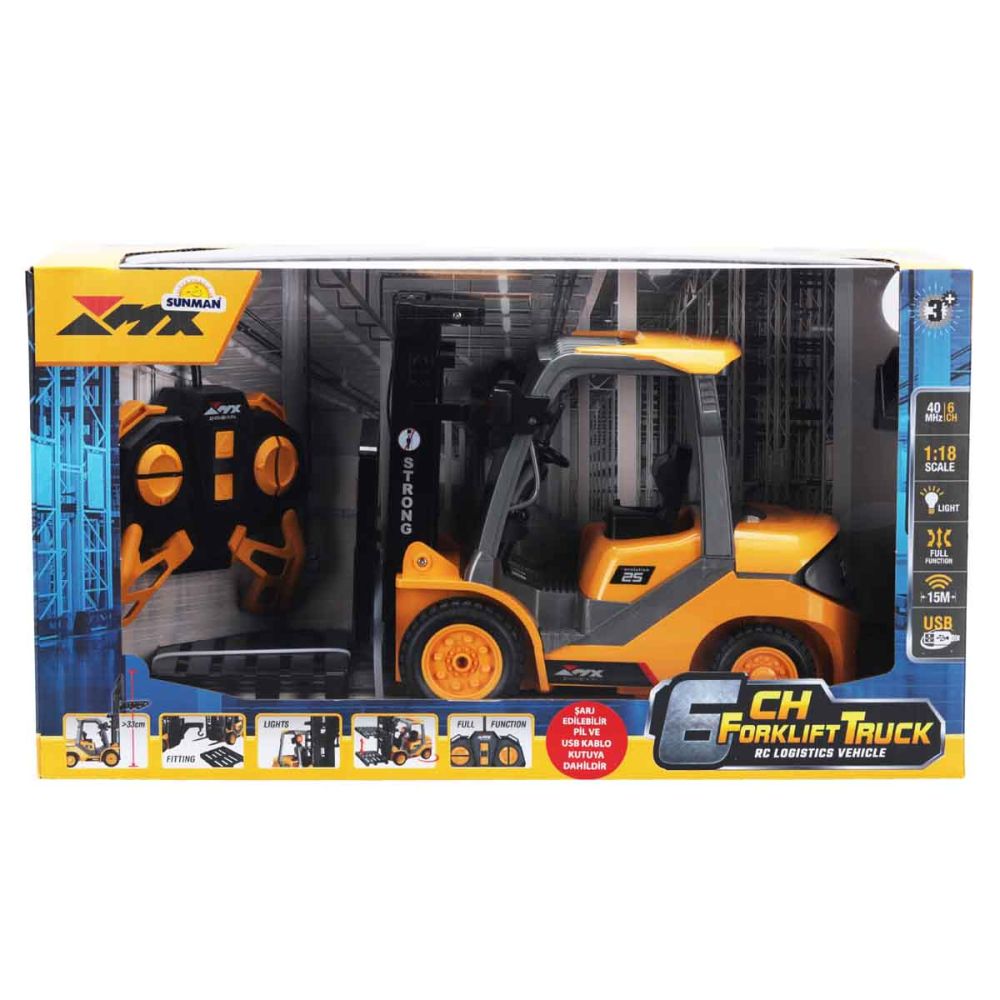 Мотокар с дистанционно , Suncon, 6CH Forklift Truck, 1:18