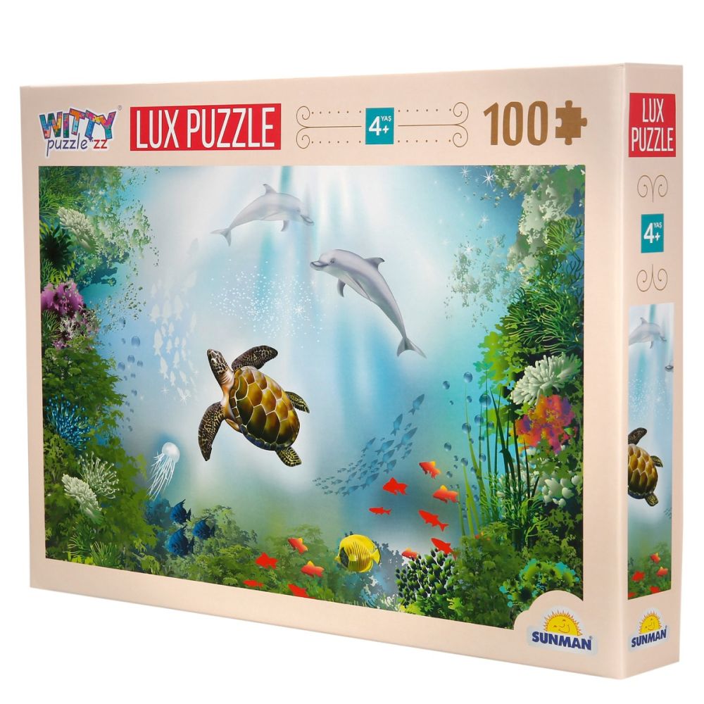 Пъзел Luxury, Witty Puzzlezz, Костенурки и делфини, 100 части