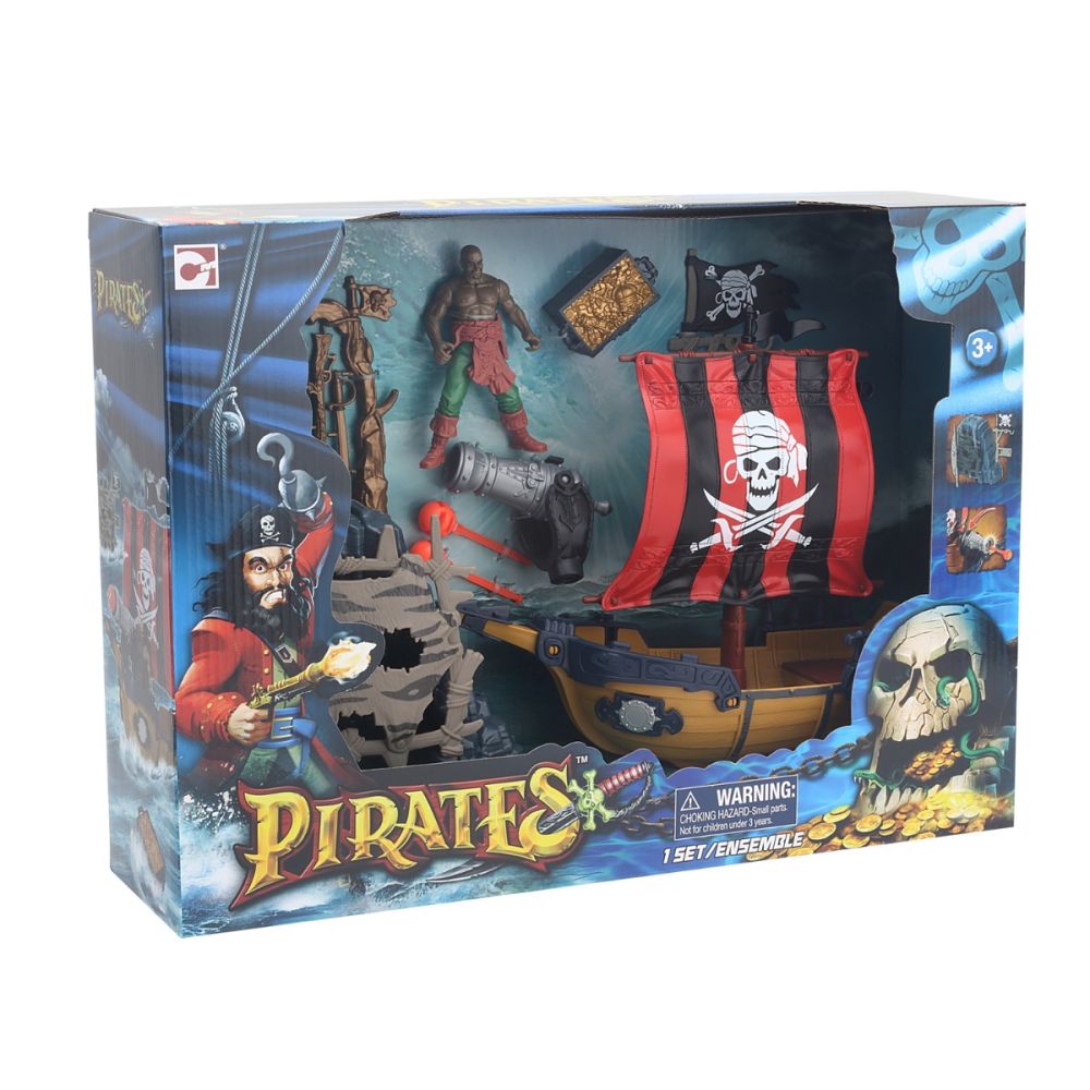 Комплект за игра, Пиратски кораб с аксесоари, Pirates