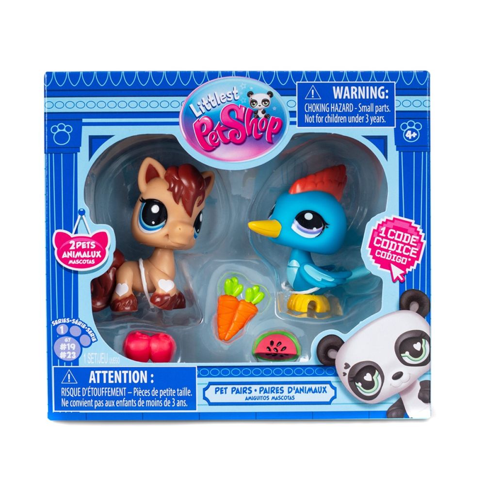 Комплект 2 фигурки животни и аксесоари, Littlest Pet Shop, Серия 1