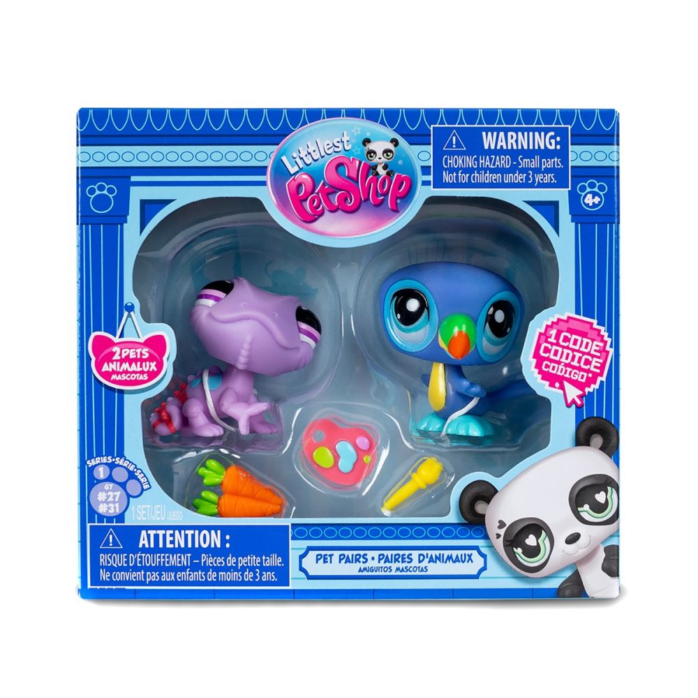 Комплект 2 фигурки животни и аксесоари, Littlest Pet Shop, Серия 1
