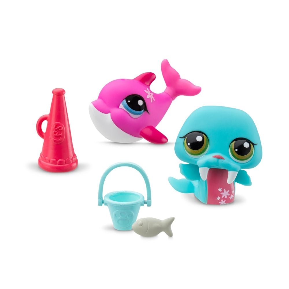 Комплект 2 фигурки животни и аксесоари, Littlest Pet Shop, Серия 1
