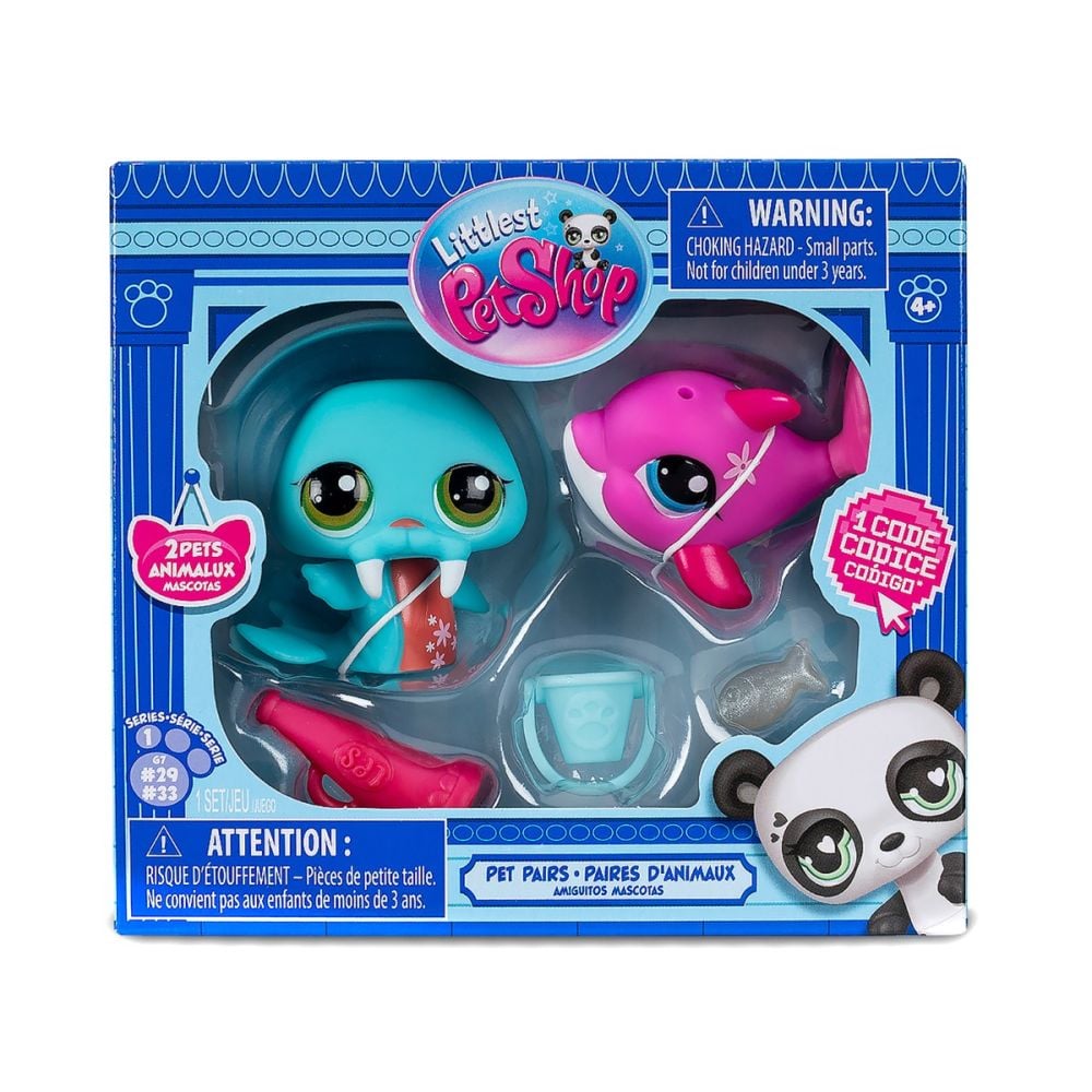 Комплект 2 фигурки животни и аксесоари, Littlest Pet Shop, Серия 1