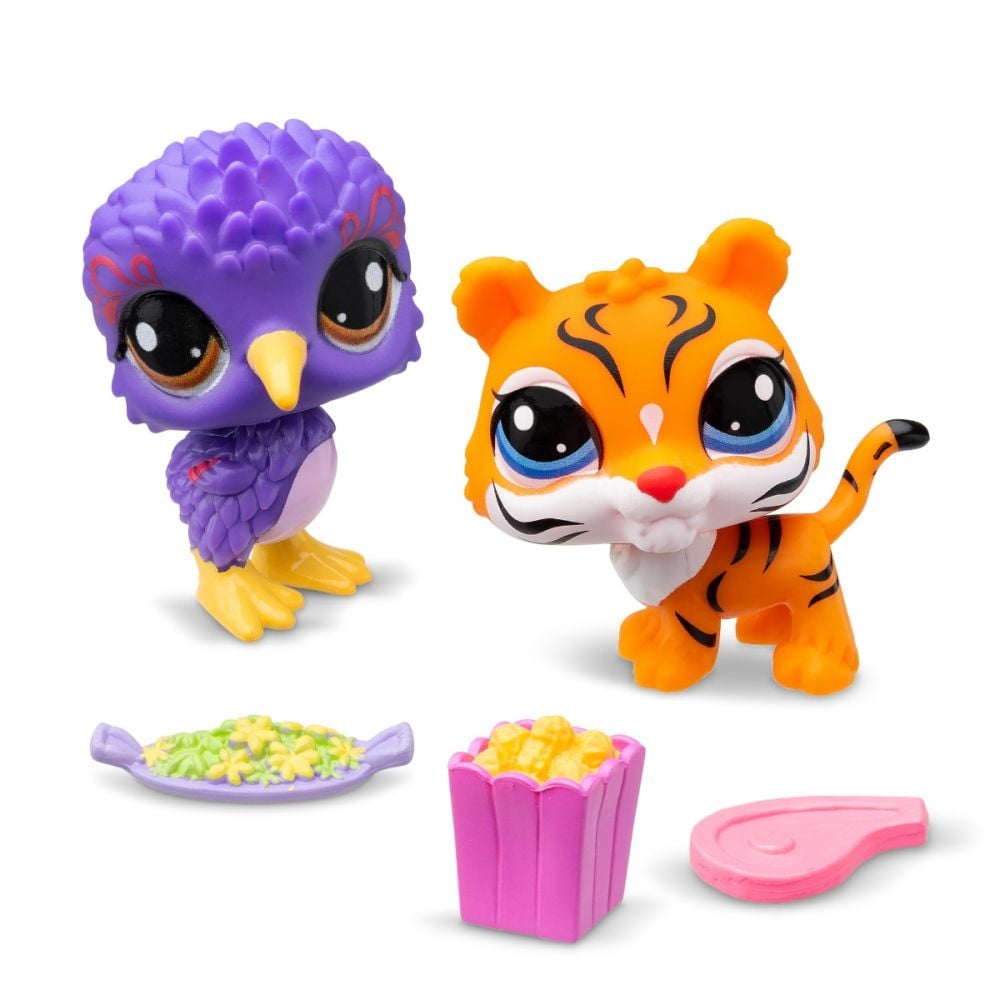 Комплект 2 фигурки животни и аксесоари, Littlest Pet Shop, Серия 1