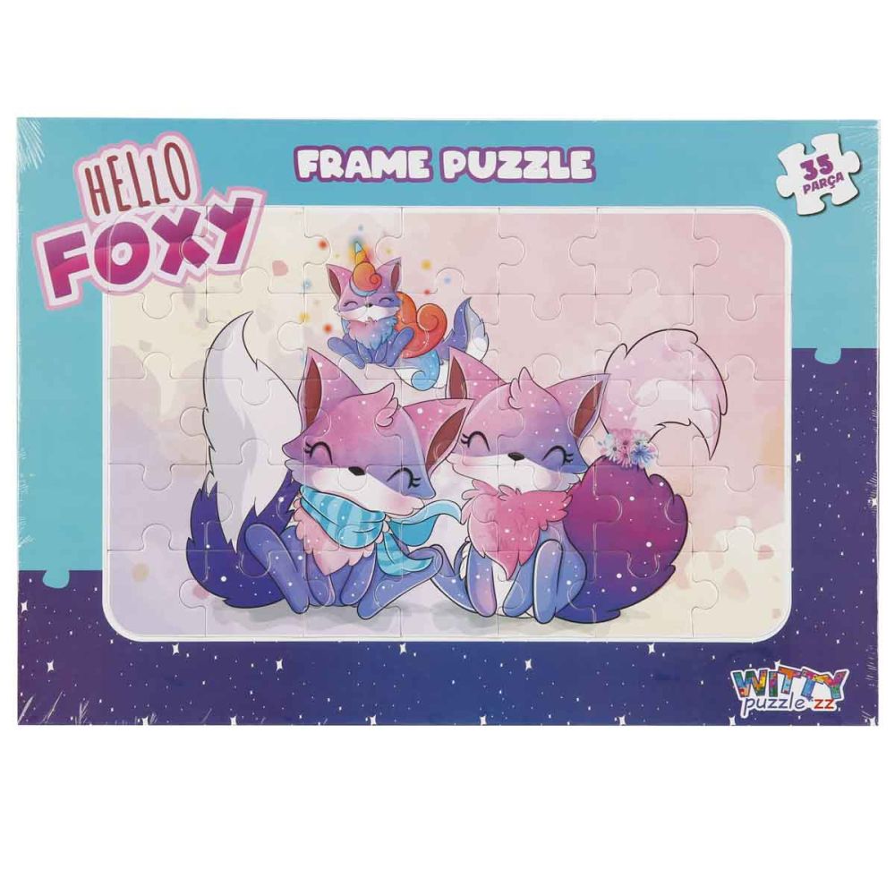 Пъзел Witty Puzzlezz, Сладки лисици, 35 части