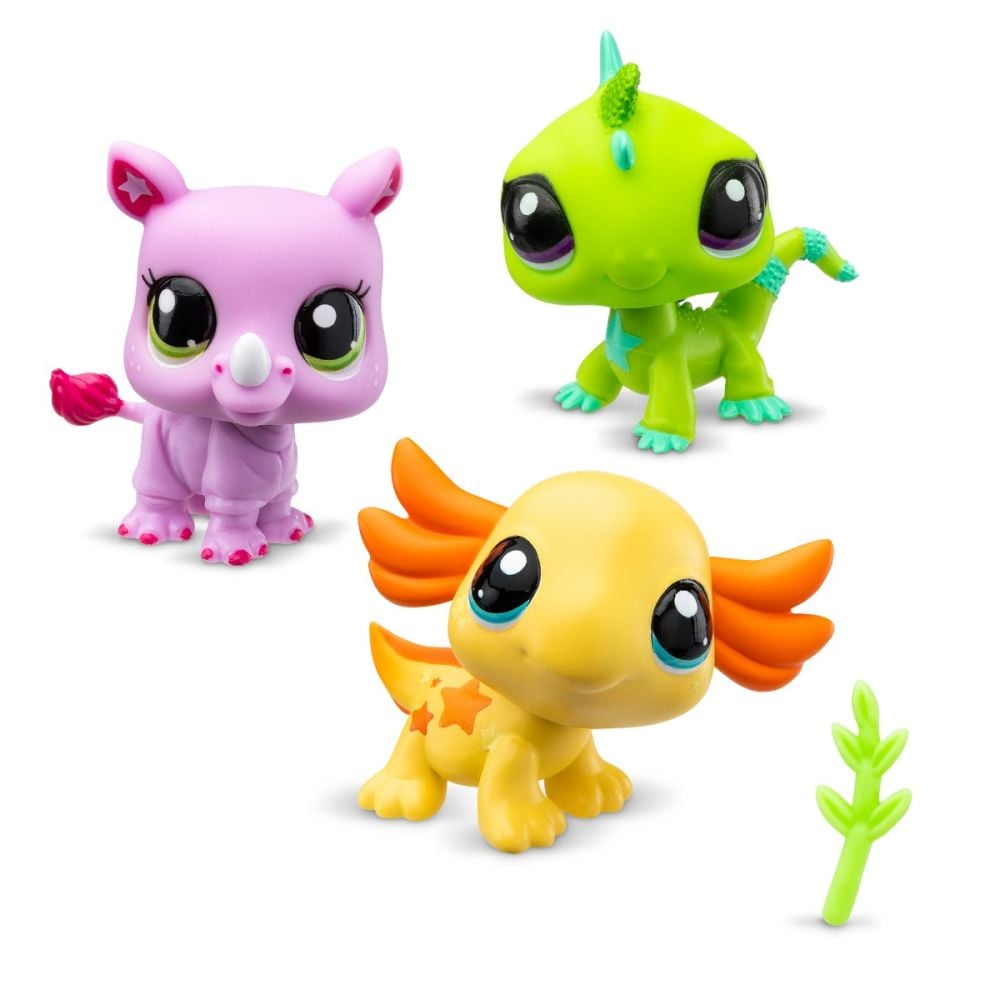 Комплект 3 фигурки животни, Littlest Pet Shop, City Vibes