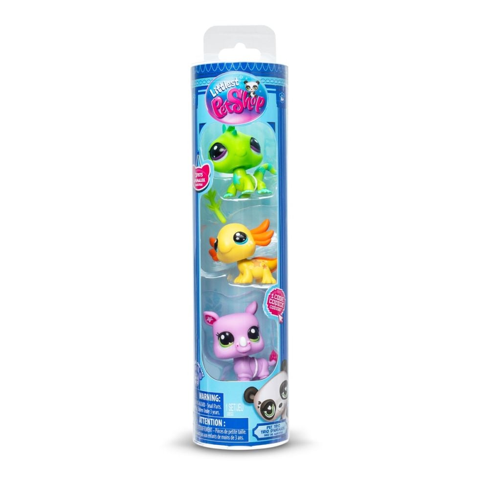 Комплект 3 фигурки животни, Littlest Pet Shop, City Vibes