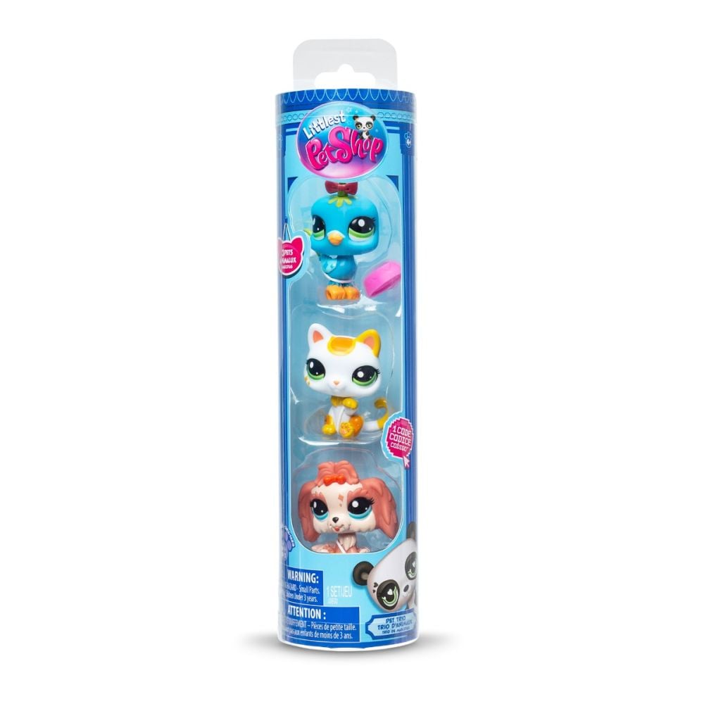 Комплект 3 фигурки животни, Littlest Pet Shop, City Vibes