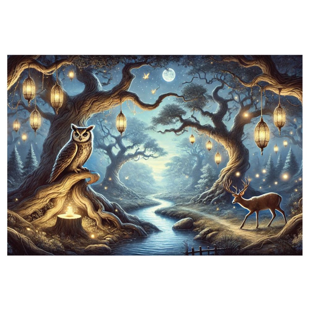 Пъзел Witty Puzzlezz, Нощ в гората, 250 части