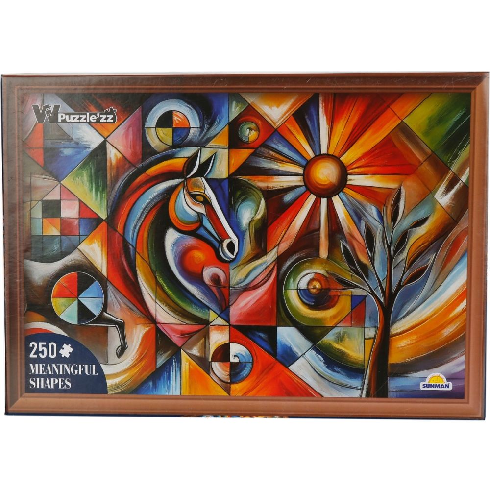 Пъзел Witty Puzzlezz, Meaningful Shapes, Цветова хармония, 250 части
