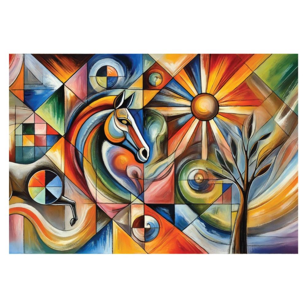 Пъзел Witty Puzzlezz, Meaningful Shapes, Цветова хармония, 250 части