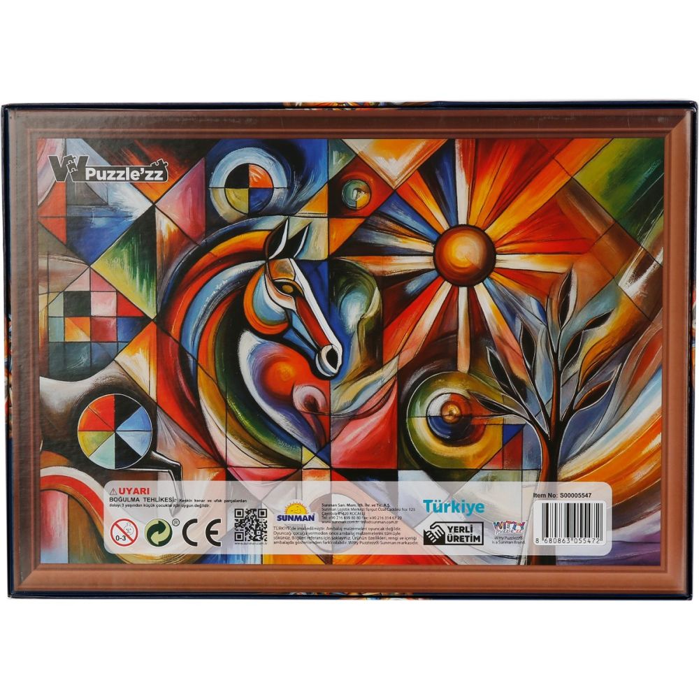 Пъзел Witty Puzzlezz, Meaningful Shapes, Цветова хармония, 250 части