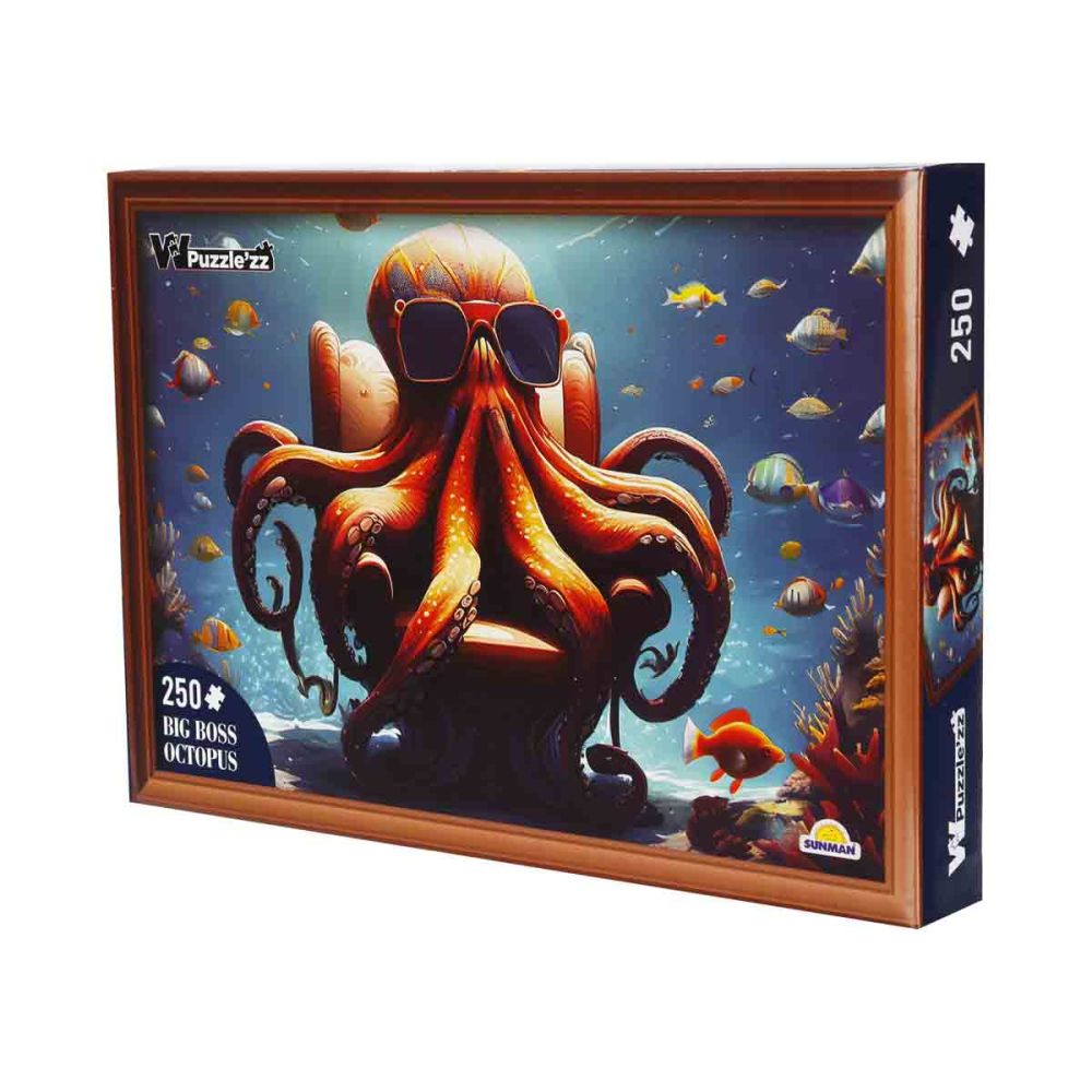 Пъзел Witty Puzzlezz, Октопод с очила, 250 части