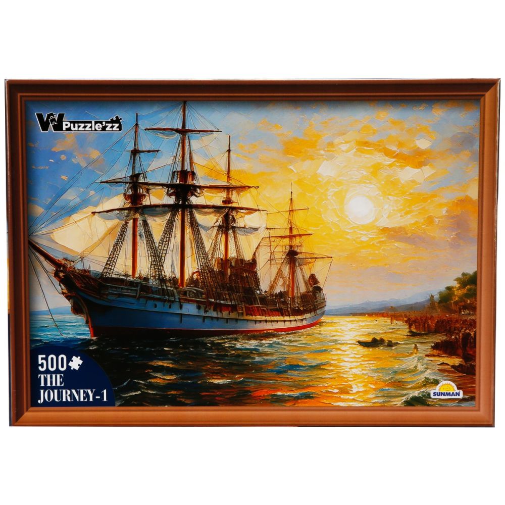 Пъзел Witty Puzzlezz – Кораб с платна, 500 части