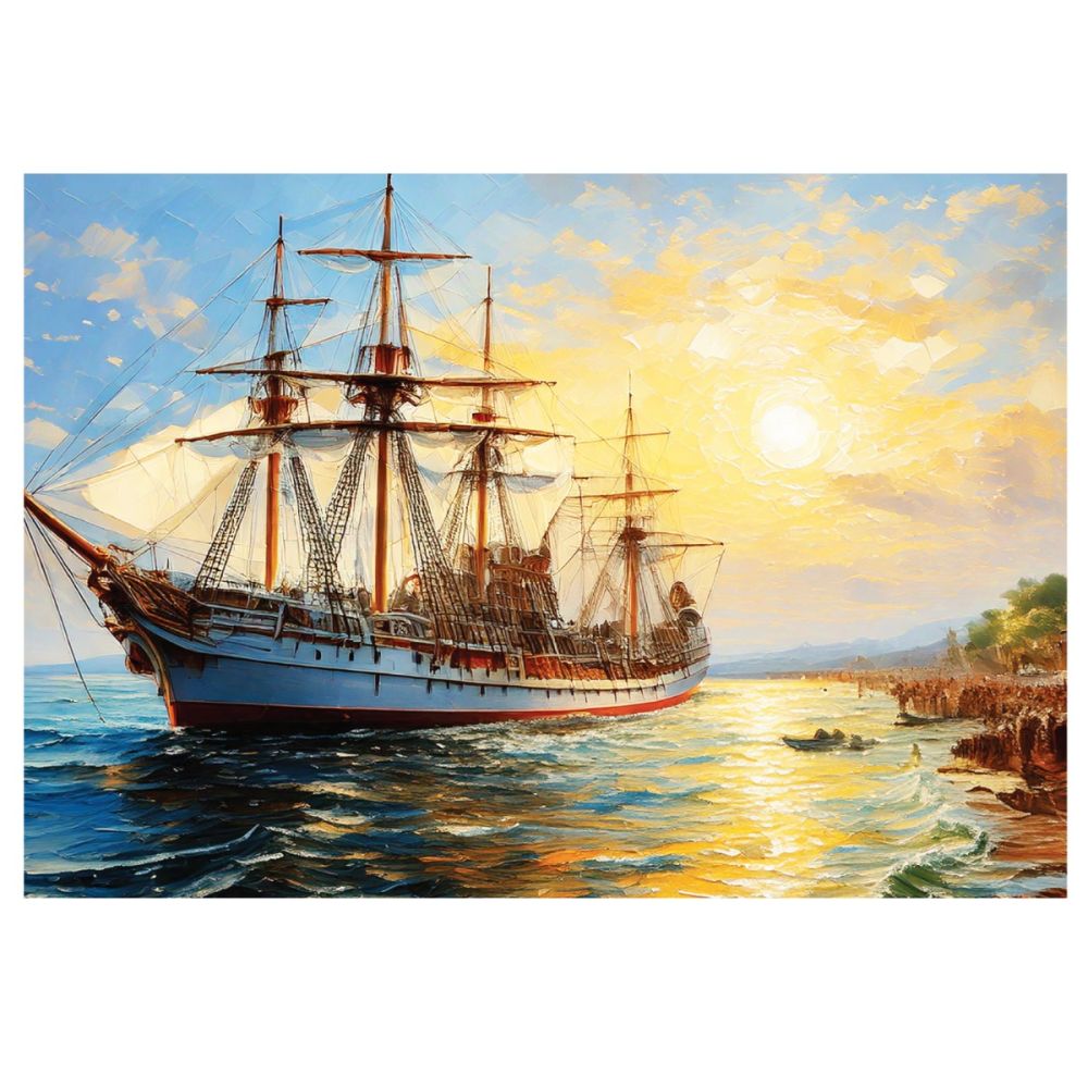 Пъзел Witty Puzzlezz – Кораб с платна, 500 части