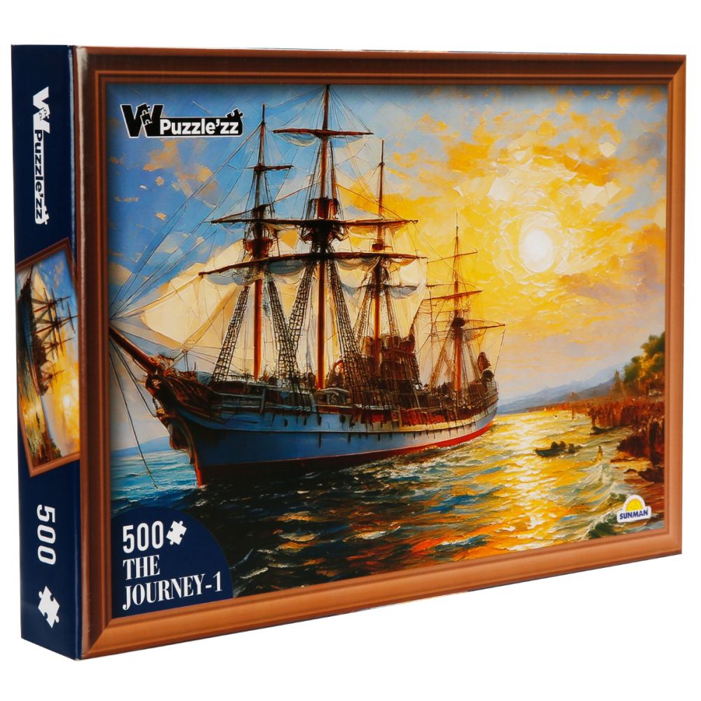 Пъзел Witty Puzzlezz – Кораб с платна, 500 части