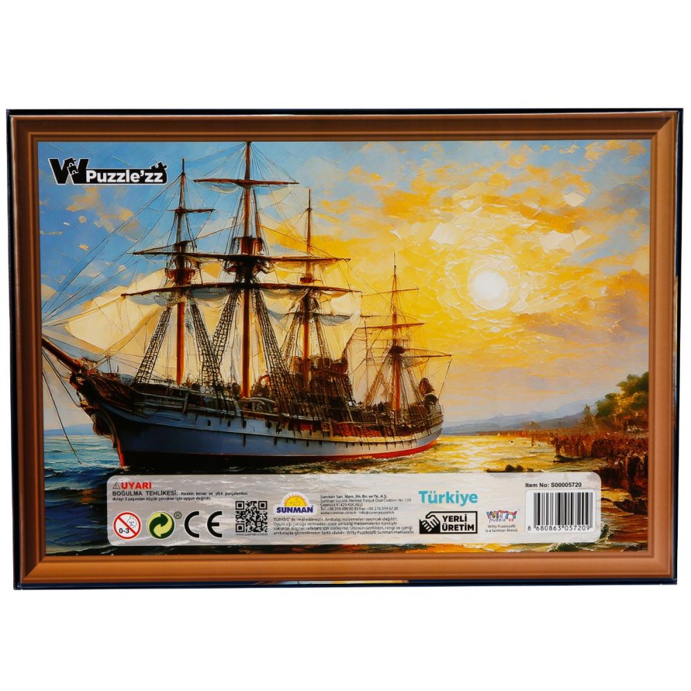 Пъзел Witty Puzzlezz – Кораб с платна, 500 части