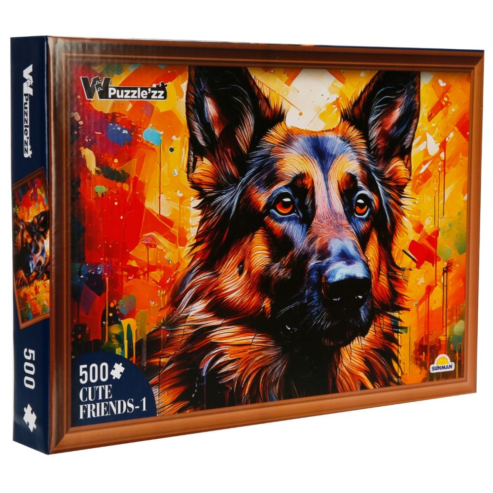 Пъзел Witty Puzzlezz, Немска овчарка, 500 части