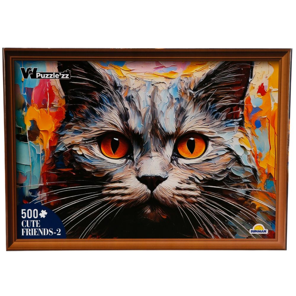 Пъзел Witty Puzzlezz, Котка, 500 части