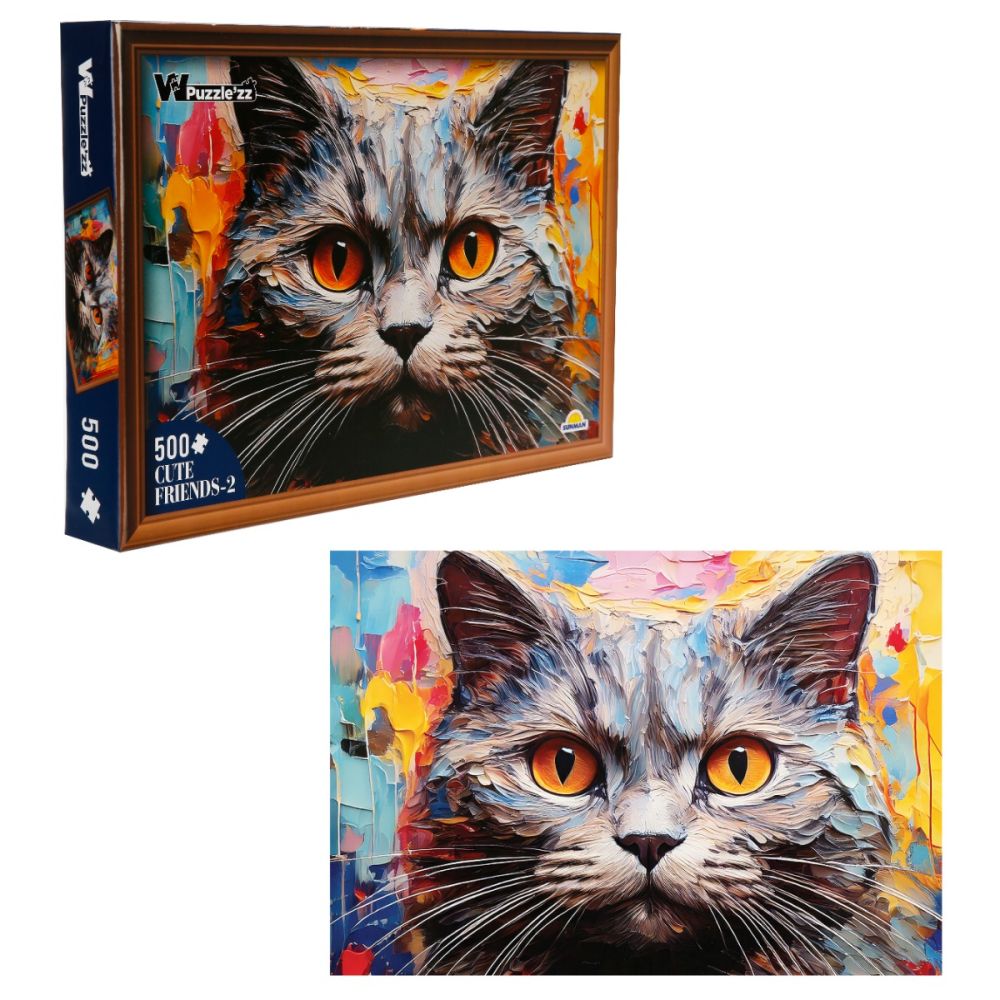 Пъзел Witty Puzzlezz, Котка, 500 части