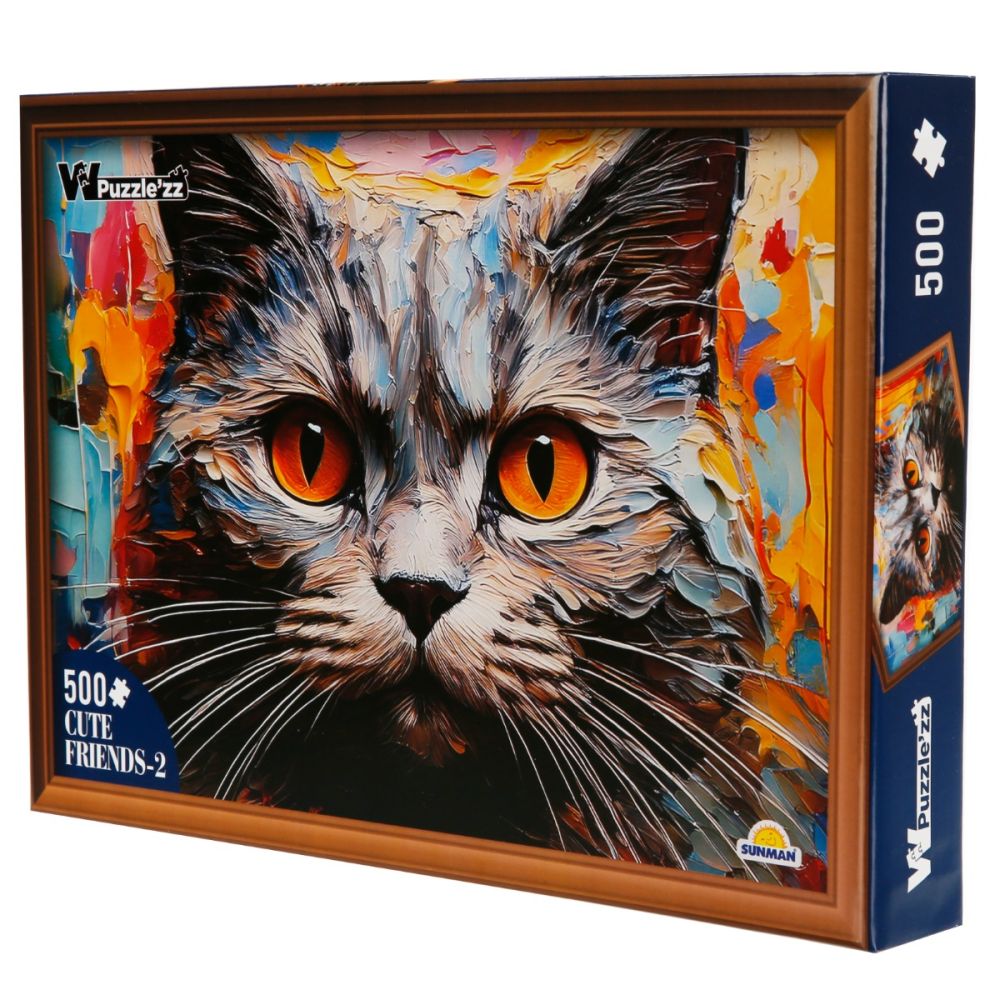 Пъзел Witty Puzzlezz, Котка, 500 части