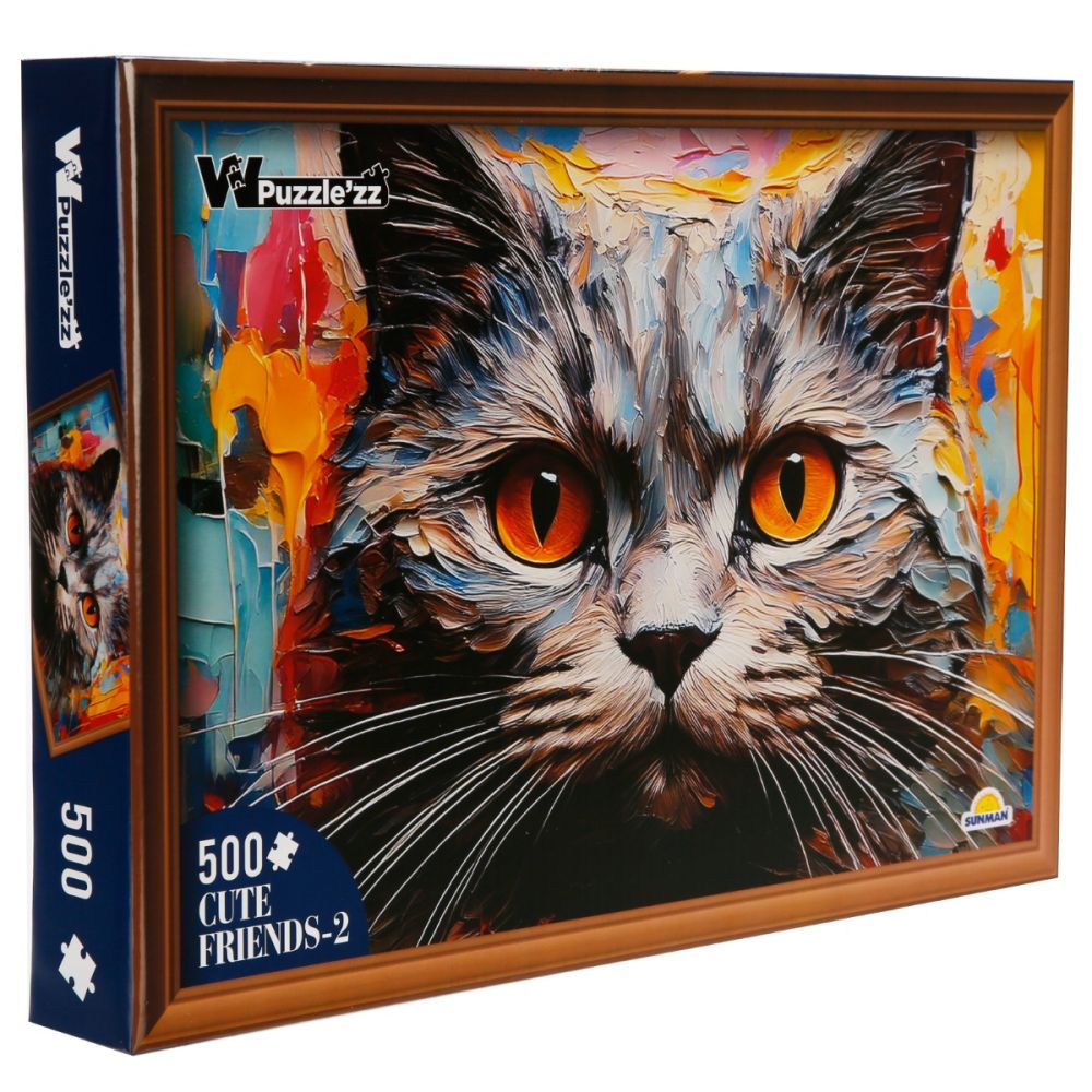 Пъзел Witty Puzzlezz, Котка, 500 части