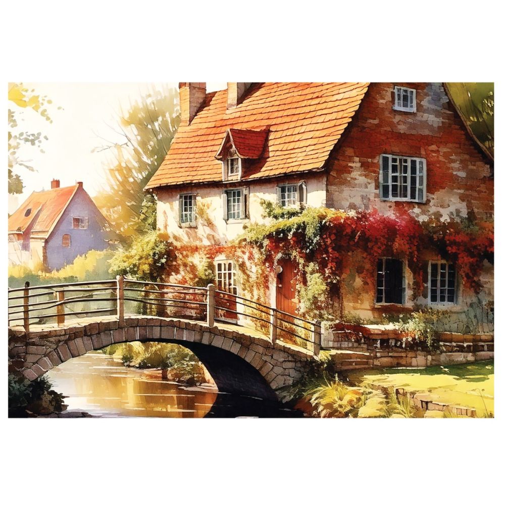 Пъзел Witty Puzzlezz, Мост и къща, 500 части