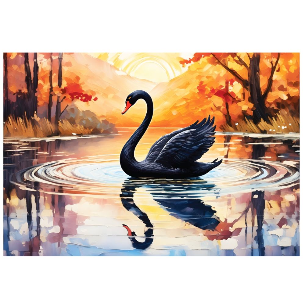 Пъзел Witty Puzzlezz, Черният лебед, 500 части