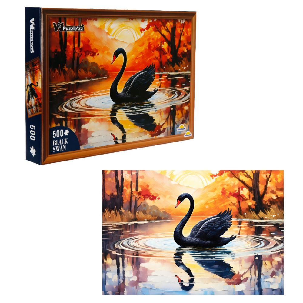 Пъзел Witty Puzzlezz, Черният лебед, 500 части