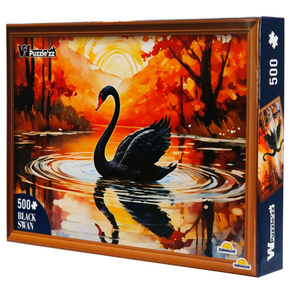 Пъзел Witty Puzzlezz, Черният лебед, 500 части