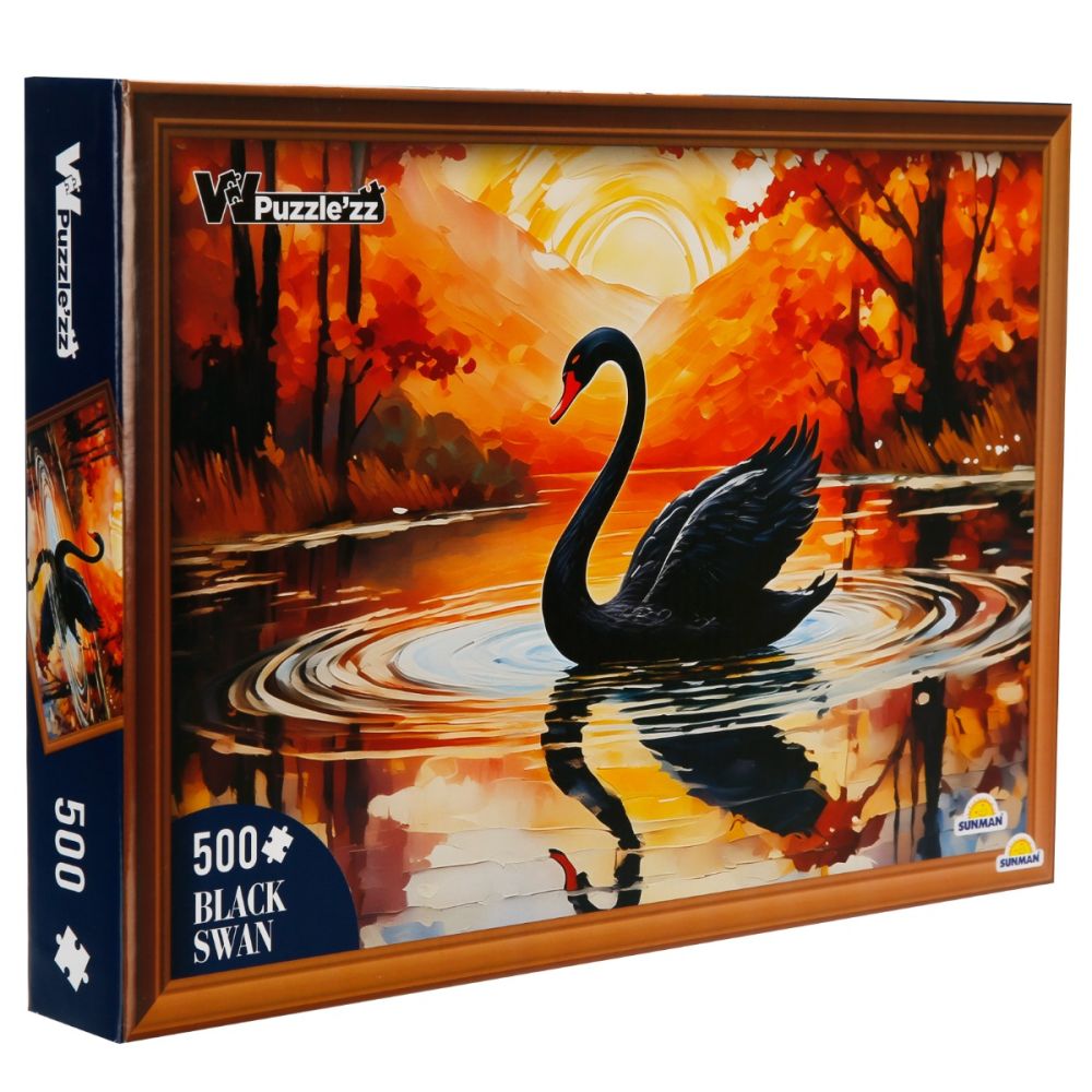 Пъзел Witty Puzzlezz, Черният лебед, 500 части