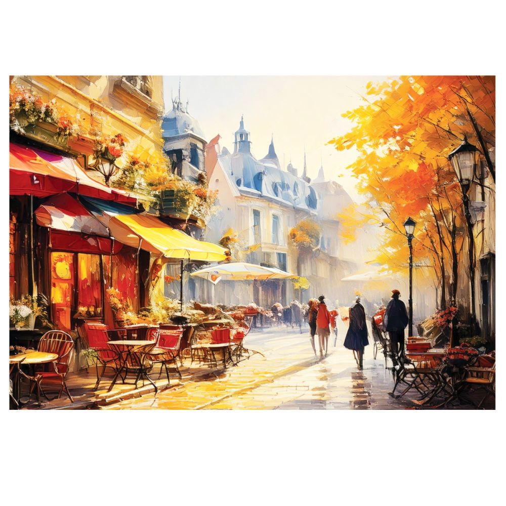 Пъзел Witty Puzzlezz, Улица с кафене, 500 части
