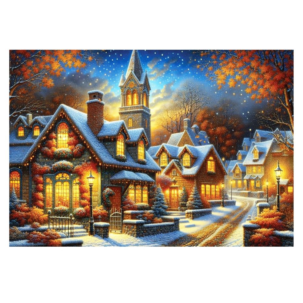 Пъзел Witty Puzzlezz, Зимна сцена, 500 части
