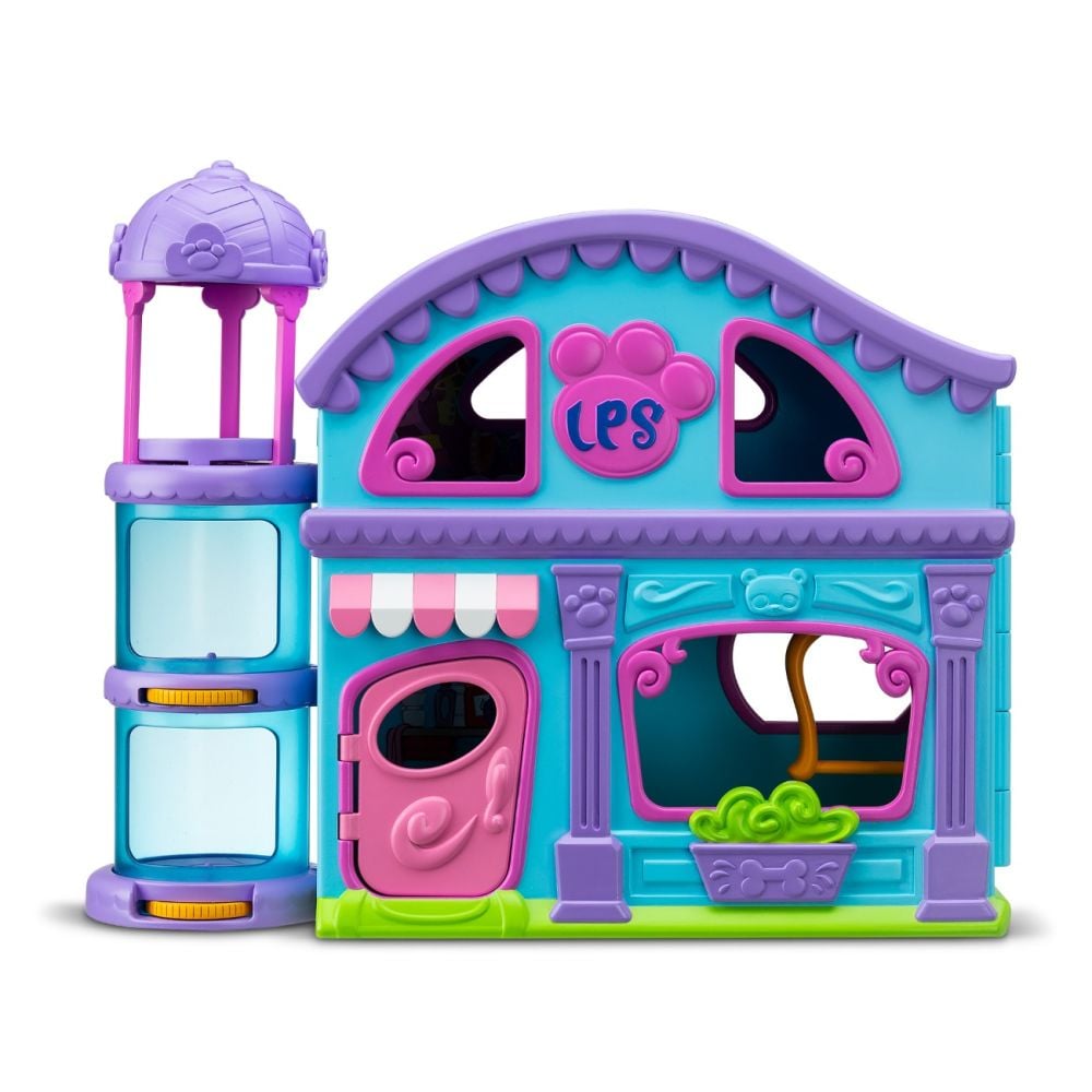 Комплект от 4 фигурки и 20 аксесоара, Littlest Pet Shop, Deluxe Playset