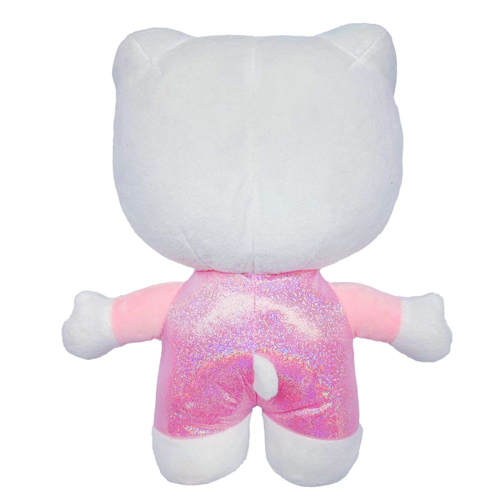 Плюшена играчка, Hello Kitty в гащеризон, розова, 30 см