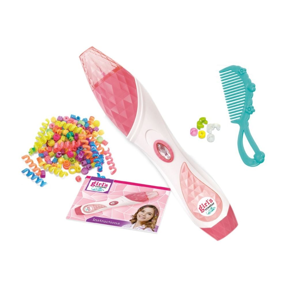Комплект ластици и мъниста за коса, Pretty Pinky, Design Dazzle and Shine
