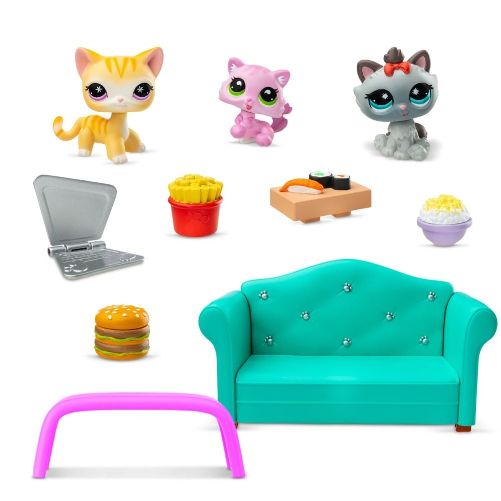 Комплект от 3 фигурки, Littlest Pet Shop, Diner Dash
