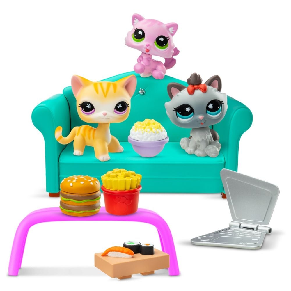 Комплект от 3 фигурки, Littlest Pet Shop, Diner Dash