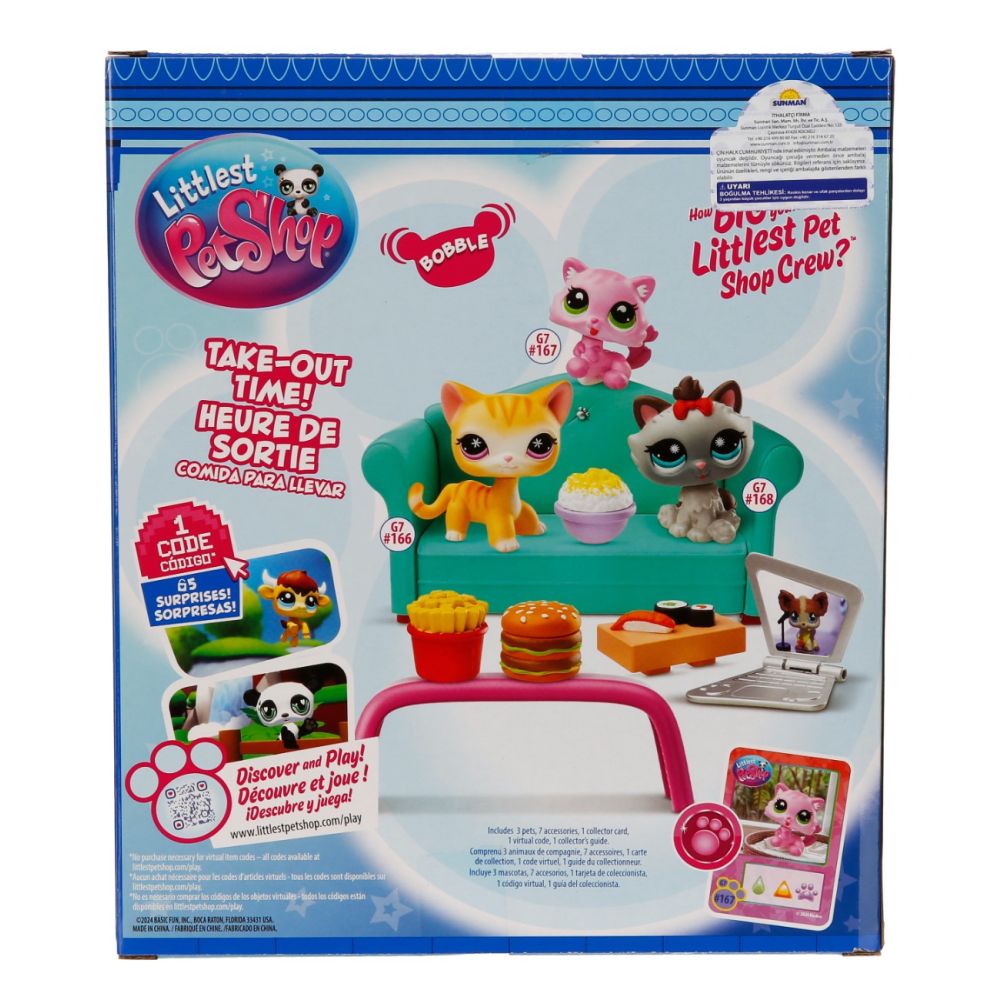 Комплект от 3 фигурки, Littlest Pet Shop, Diner Dash