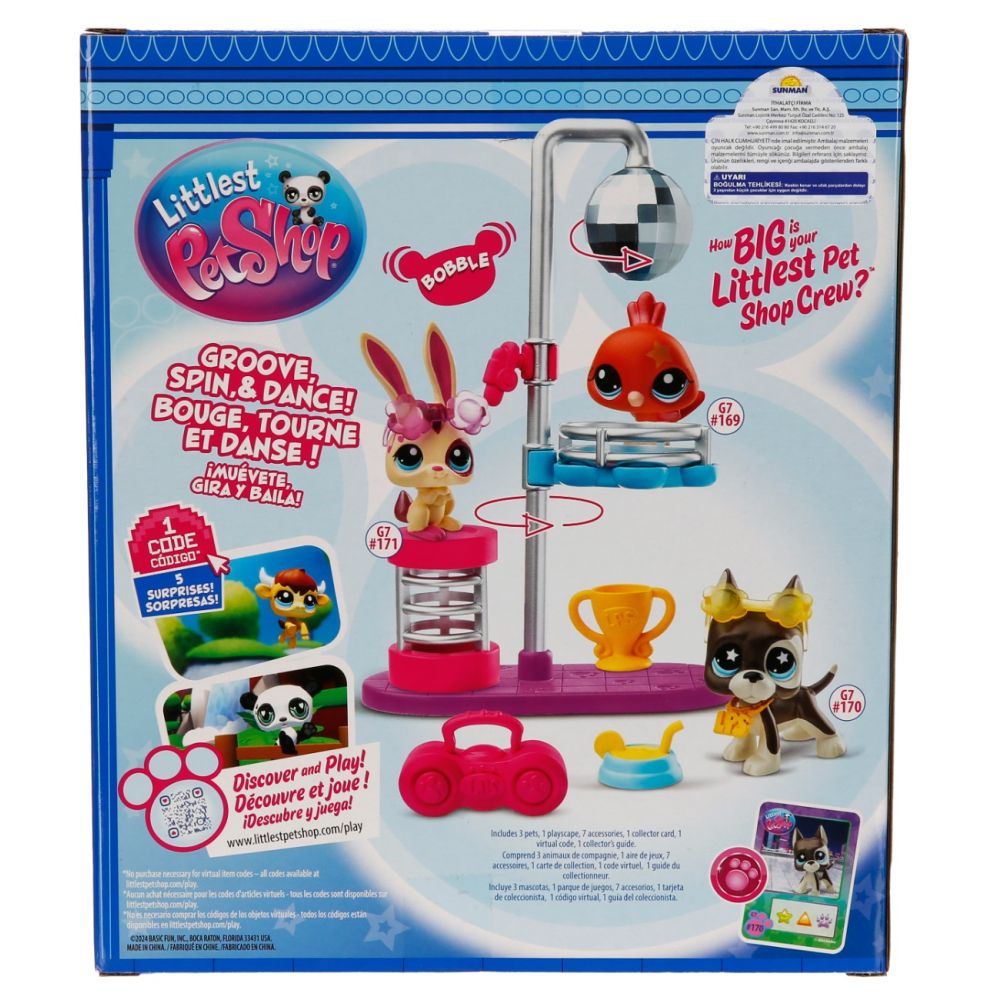 Комплект от 3 фигурки, Littlest Pet Shop, Disco Nights