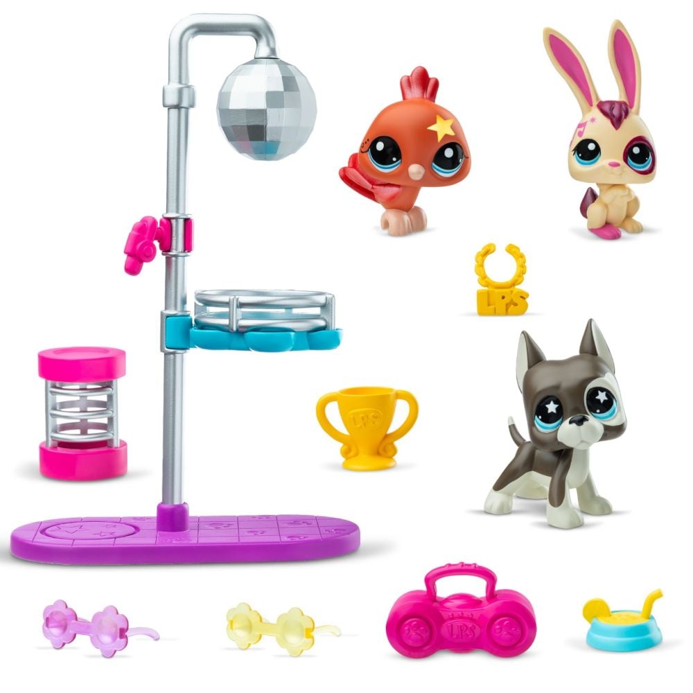 Комплект от 3 фигурки, Littlest Pet Shop, Disco Nights