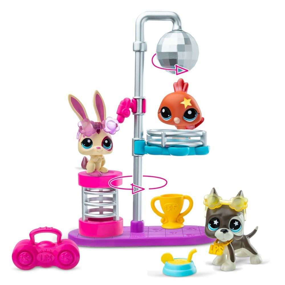 Комплект от 3 фигурки, Littlest Pet Shop, Disco Nights