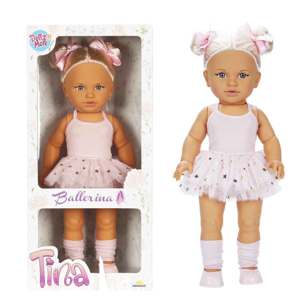 Кукла Dollz And More, Тина балерина, Светлорозова, 45 см