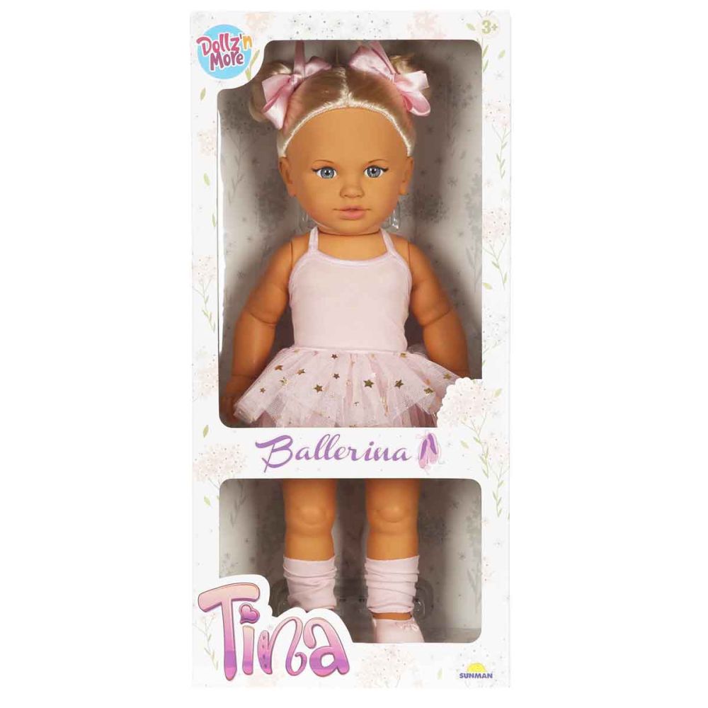 Кукла Dollz And More, Тина балерина, Светлорозова, 45 см