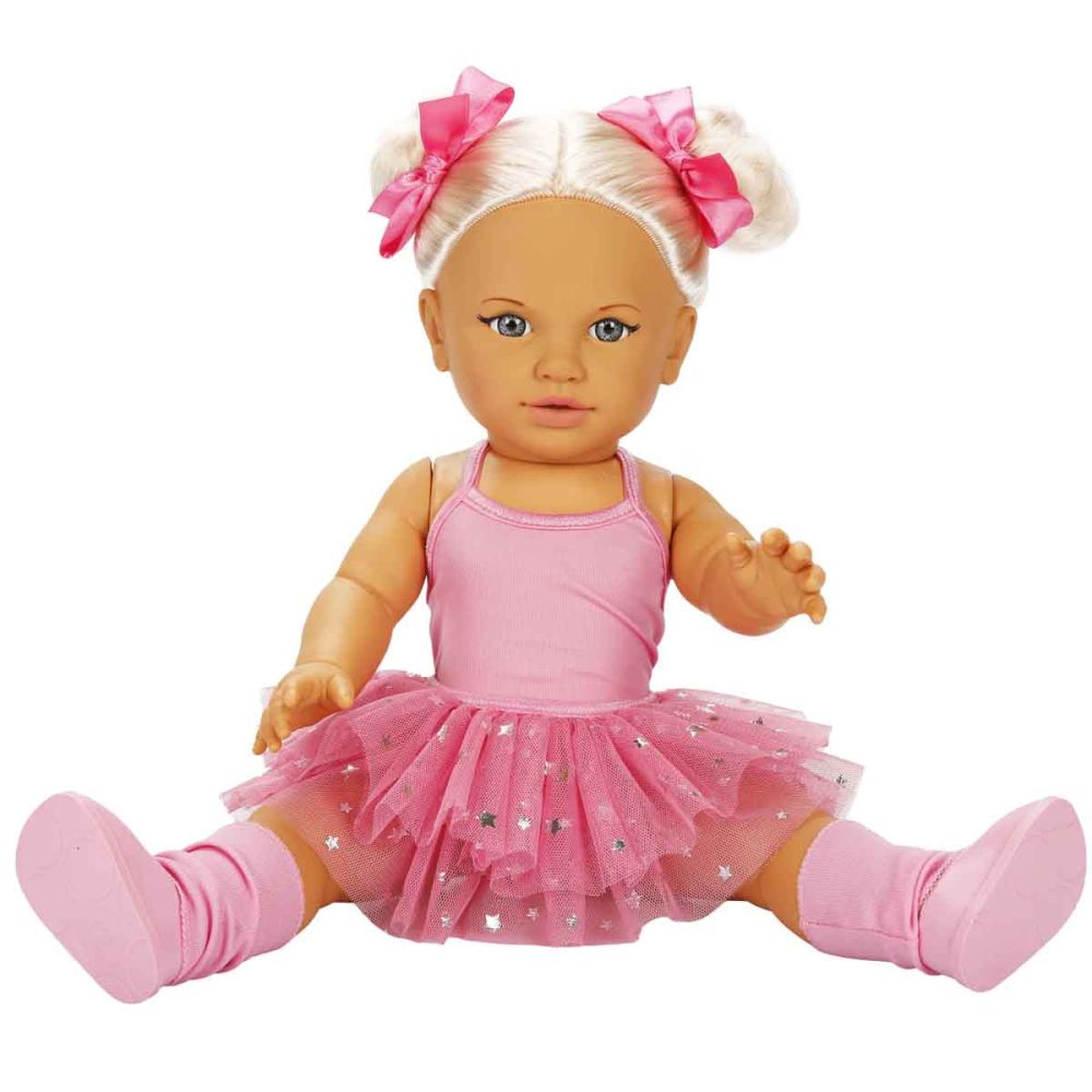 Кукла Dollz And More, Тина Балерина, Тъмнорозова, 45 см