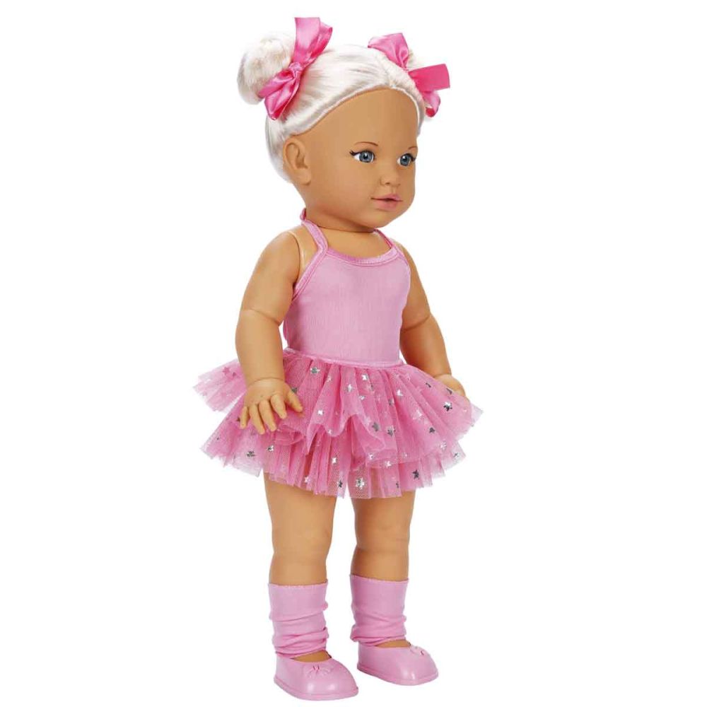 Кукла Dollz And More, Тина Балерина, Тъмнорозова, 45 см