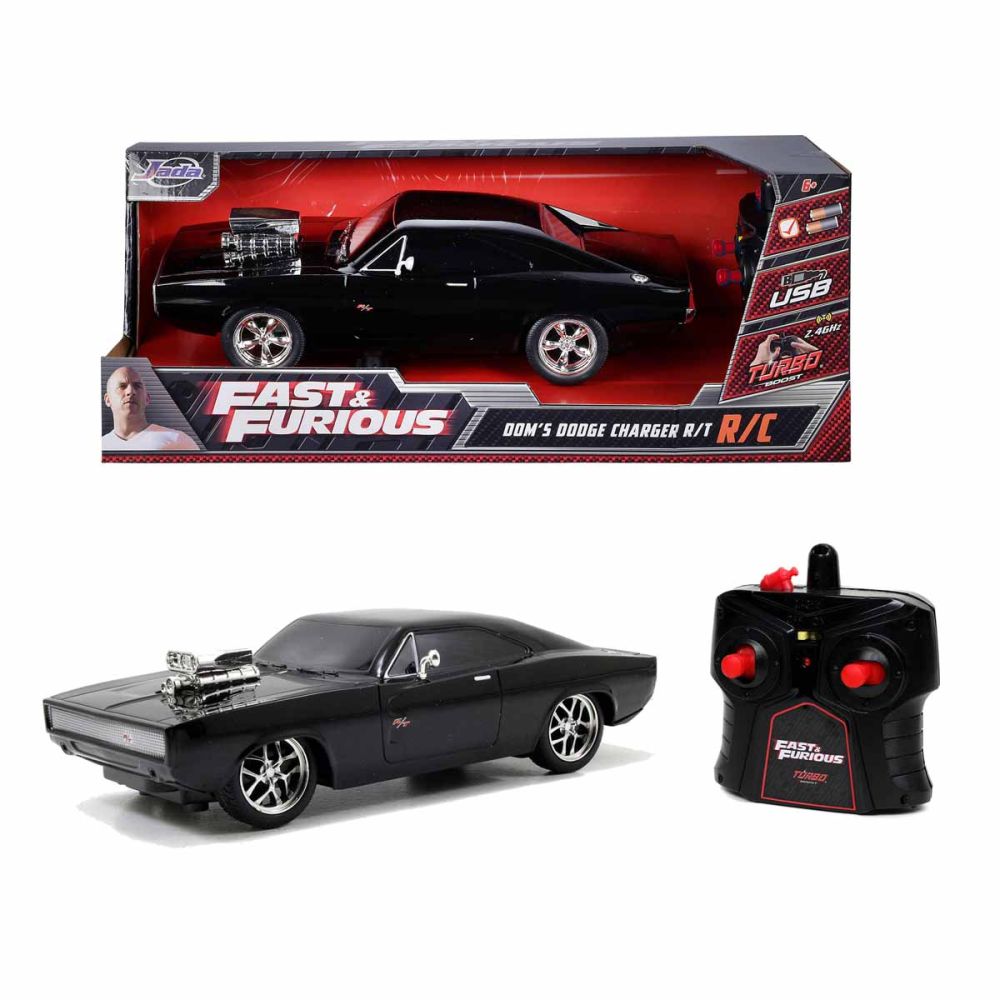 Кола с дистанционно, Jada, Fast And Furious, 1970 Dodge Charger, 1:16