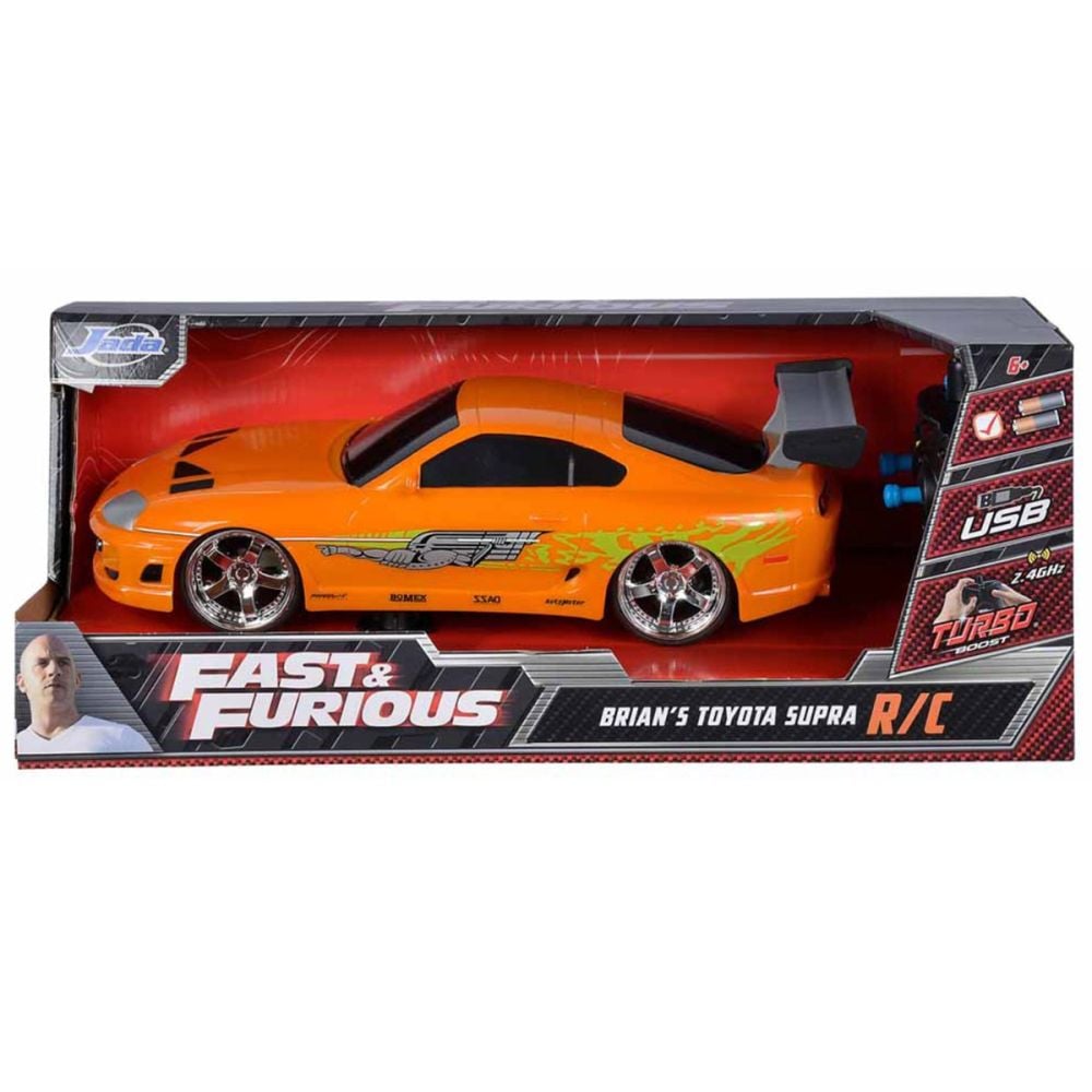 Кола с дистанционно, Jada, Fast And Furious, Brian S Toyota Supra, 1:16