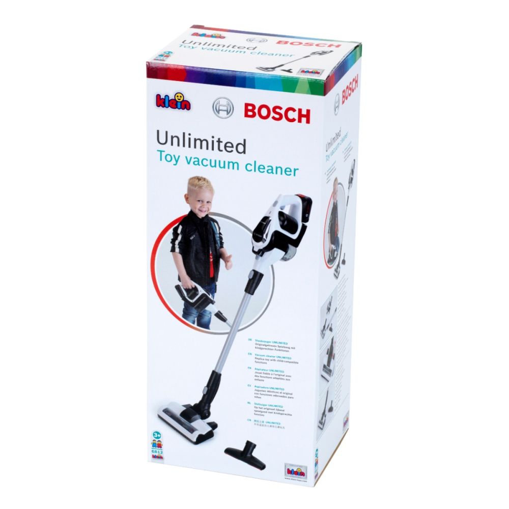 Вертикална играчка прахосмукачка, Bosch, Бяла